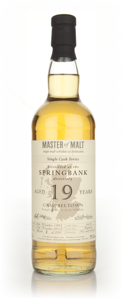 Springbank 19 Year Old Cask 482 - Single Cask (Master of Malt) 70cl product image