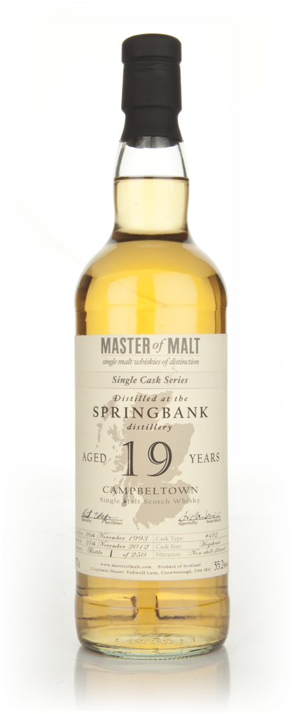 Springbank 19 Year Old Cask 482 - Single Cask (Master of Malt) 70cl product image