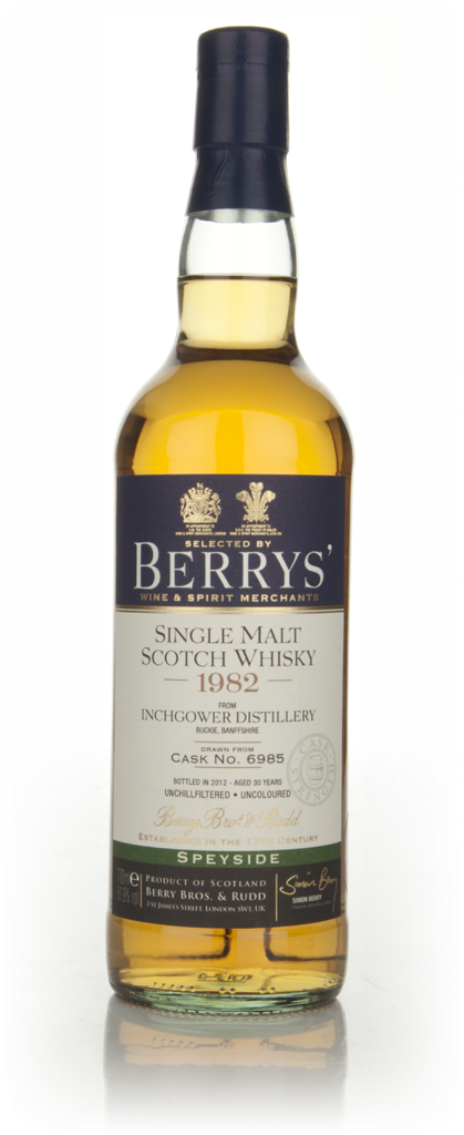 Inchgower 30 Year Old 1982 (cask 6985) (Berry Bros. & Rudd) 70cl product image