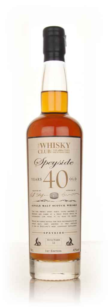The Whisky Club 40 Year Old Speyside 70cl product image
