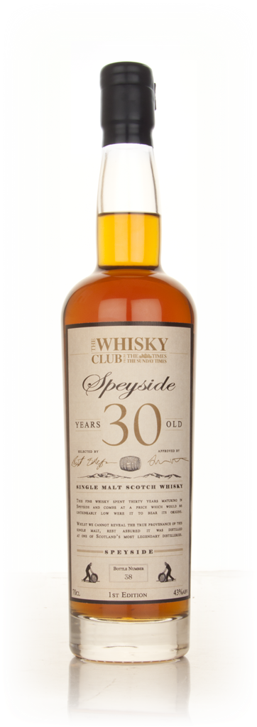 The Whisky Club 30 Year Old Speyside 70cl product image