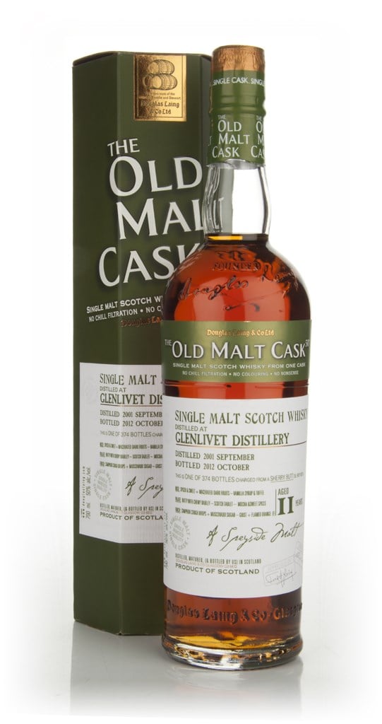 Glenlivet 11 Years Old 2001(Cask 9210)  - Old Malt Cask (Douglas Laing) 70cl product image