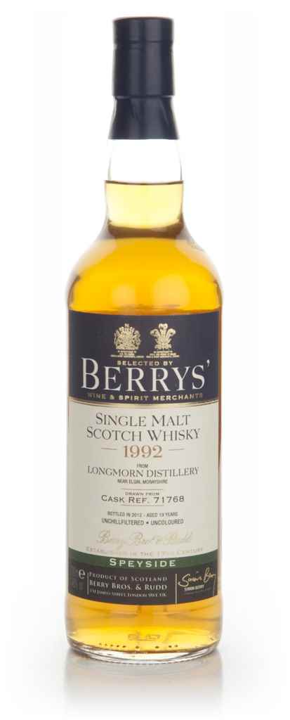 Longmorn 19 Year Old 1992 (cask 71768) (Berry Bros. & Rudd) 70cl product image
