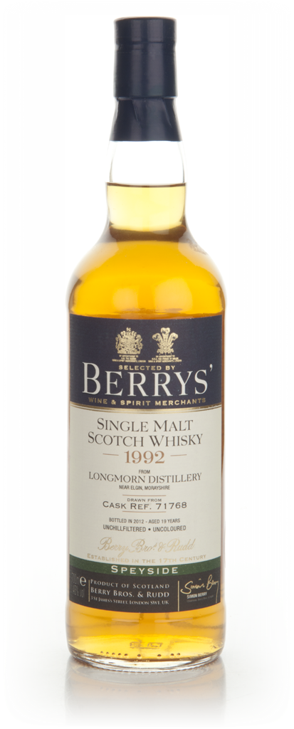 Longmorn 19 Year Old 1992 (cask 71768) (Berry Bros. & Rudd) 70cl product image
