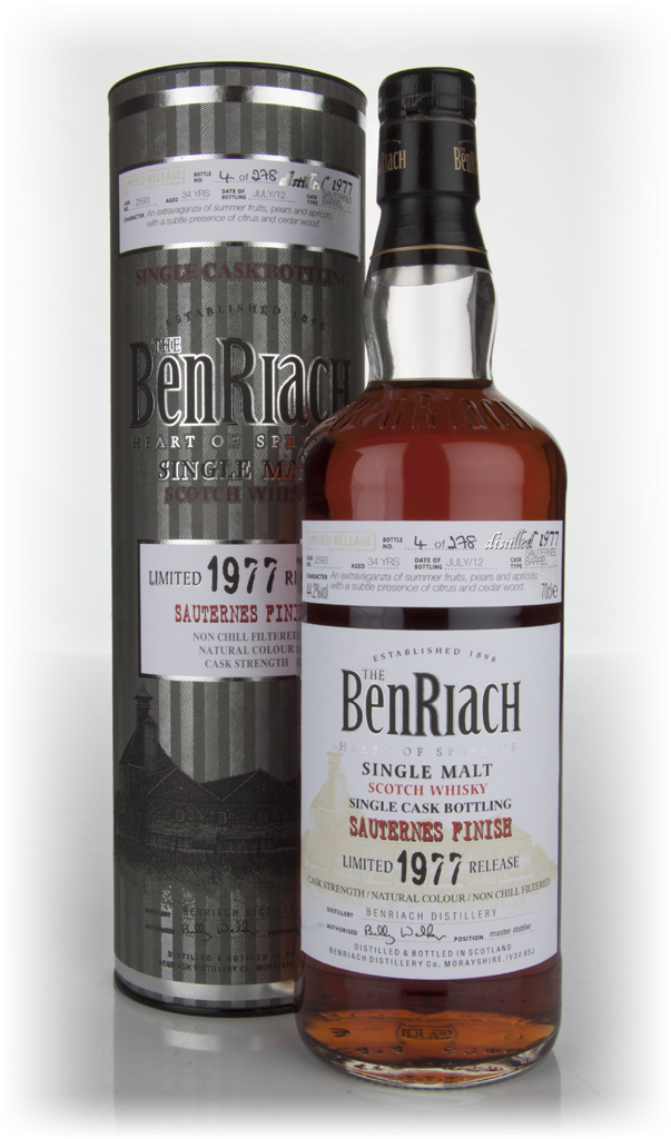 BenRiach 34 Year Old 1977 Sauternes 70cl product image