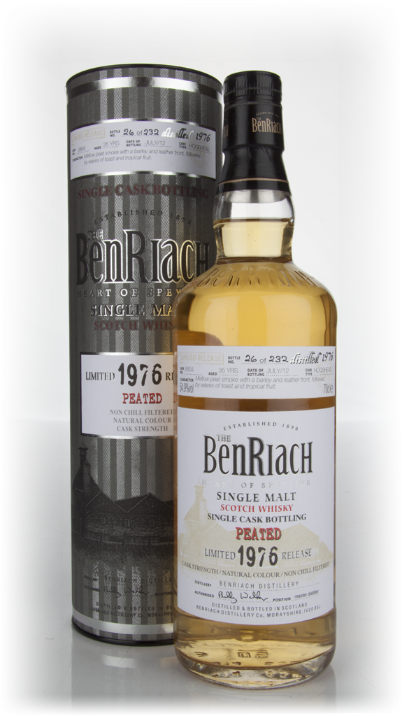 BenRiach 35 Year Old 1976 Peated Hogshead 70cl product image