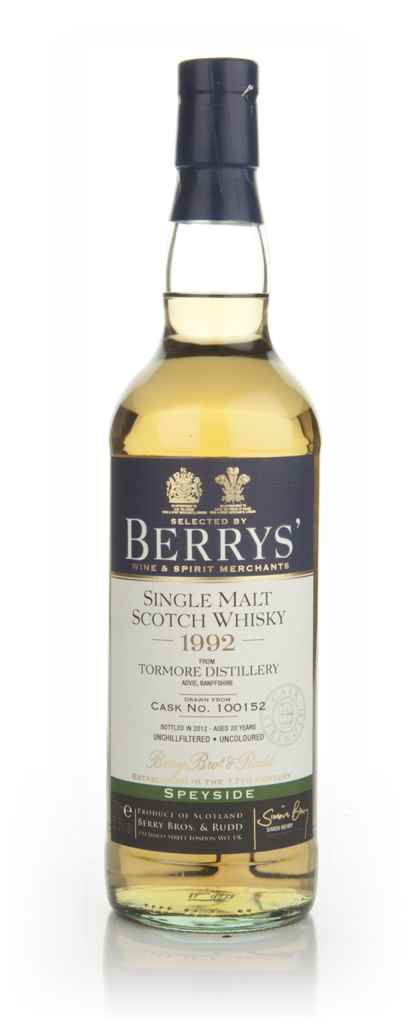 Tormore 20 Year Old 1992 (cask 100152) (Berry Bros. & Rudd) 70cl product image