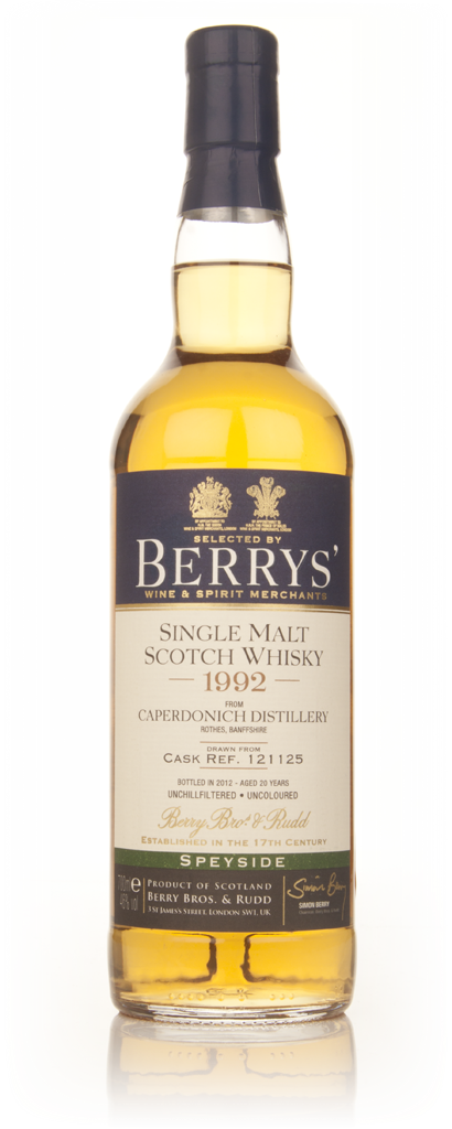 Caperdonich 20 Year Old 1992 (cask 121125) - (Berry Bros. & Rudd) 70cl product image