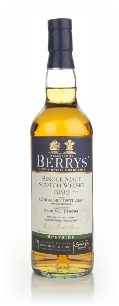 Longmorn 19 Year Old 1992 (cask 149094) (Berry Bros. & Rudd) 70cl product image