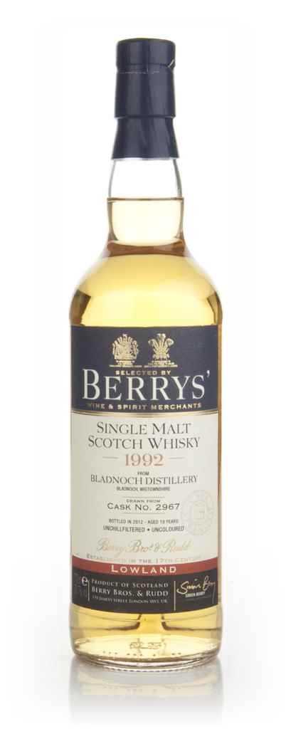 Bladnoch 19 Year Old 1992 - Berry Bros & Rudd 70cl product image