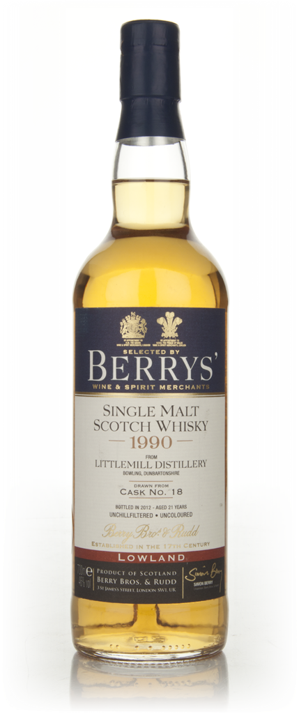 Littlemill 21 Year Old 1990 (cask 18) (Berry Bros. & Rudd) 70cl product image