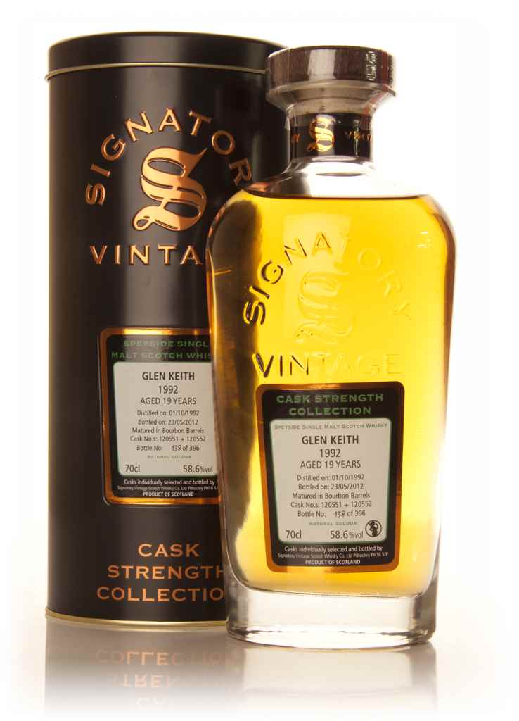 Glen Keith 19 Year Old 1992 (casks 120551+120552) - Cask Strength Collection (Signatory) 70cl product image
