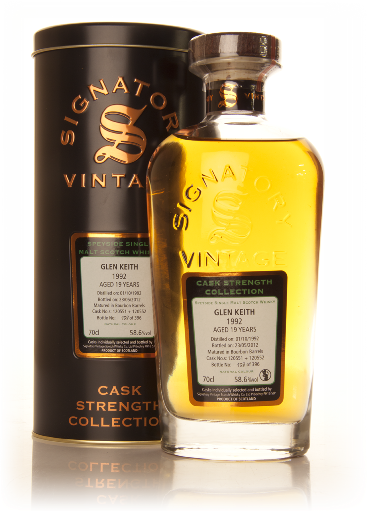 Glen Keith 19 Year Old 1992 (casks 120551+120552) - Cask Strength Collection (Signatory) 70cl product image