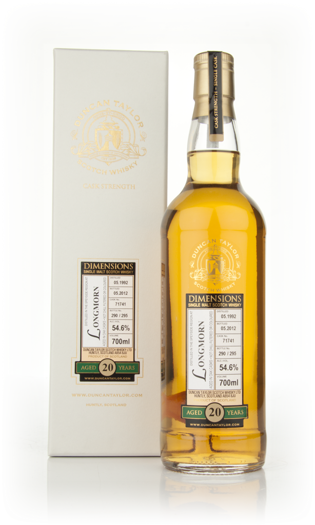 Longmorn 20 Year Old 1992 Cask 71741 - Dimensions (Duncan Taylor) 70cl product image