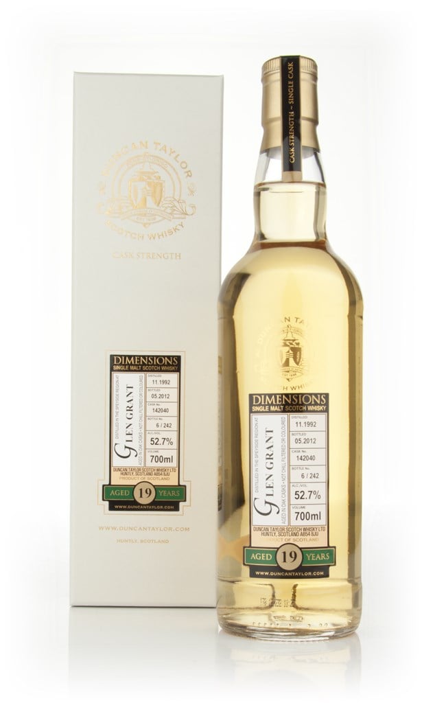 Glen Grant 19 Year Old 1992 - Dimensions (Duncan Taylor) 70cl product image