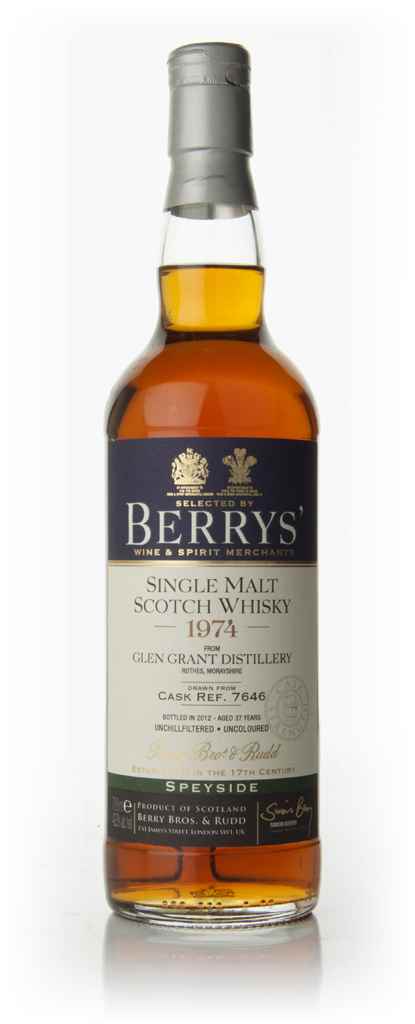 Glen Grant 37 Year Old 1974 Cask 7646 (Berry Bros. & Rudd) 70cl product image