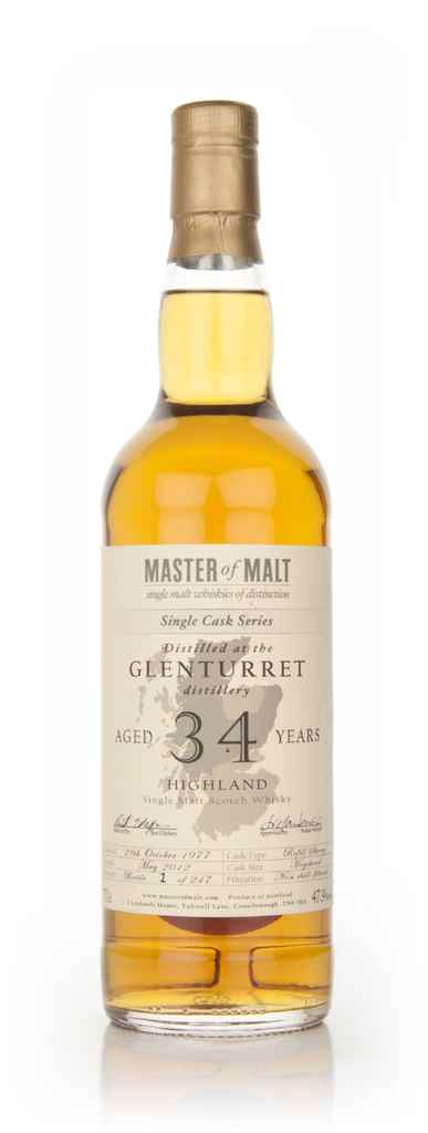 Glenturret 34 Year Old 1977 - Single Cask (Master of Malt) 70cl product image