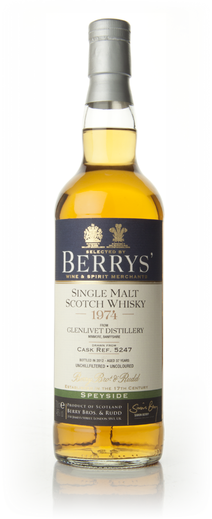 Glenlivet 37 Year Old 1974 (Cask 5247) (Berry Bros. & Rudd 70cl product image