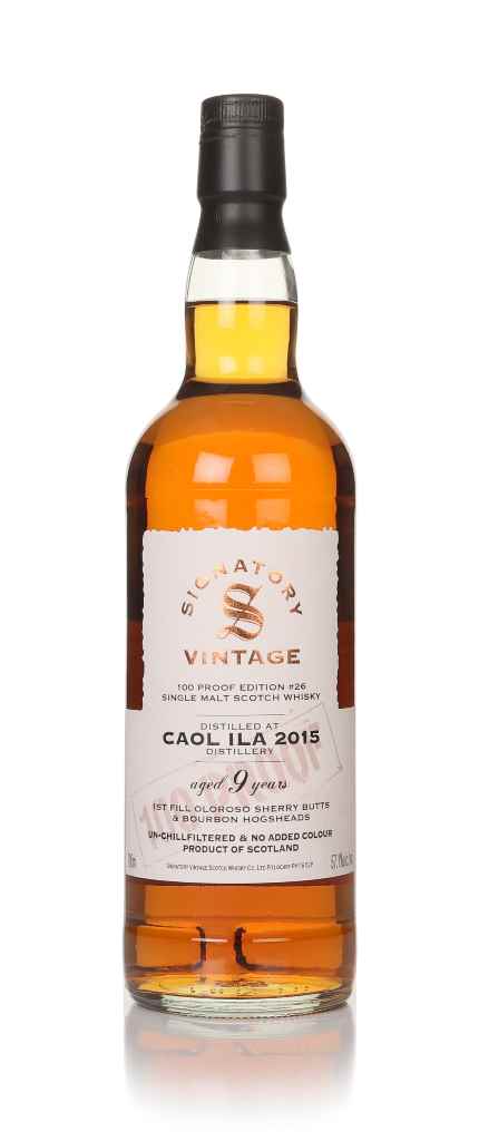 Caol Ila 9 Year Old 2015 - 100 Proof Edition #26 (Signatory) (No Box / Torn Label) 70cl product image