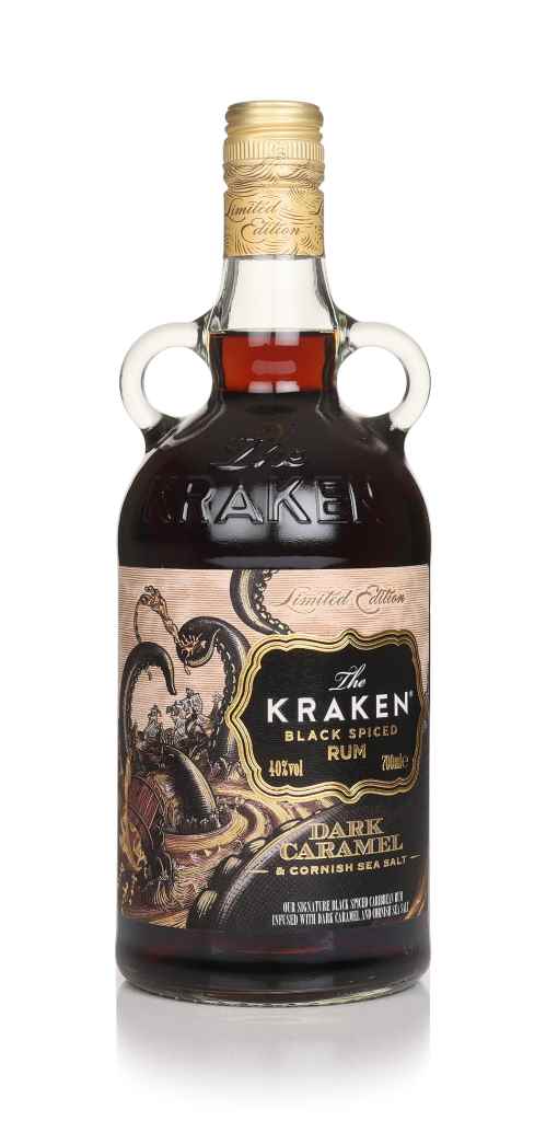 The Kraken Black Spiced Rum - Dark Caramel & Cornish Sea Salt Limited Edition (No Box / Torn Label) 70cl product image