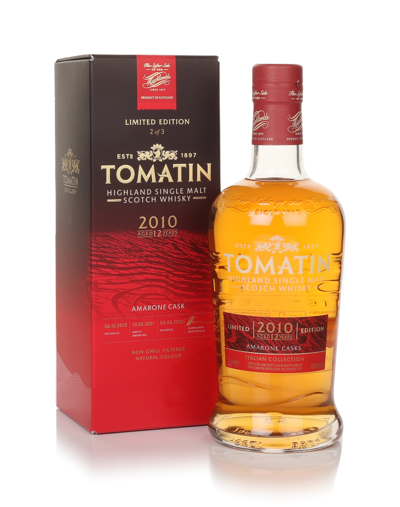 Tomatin 12 Year Old 2010 Italian Collection - Amarone Cask (No Box / Torn Label) 70cl product image