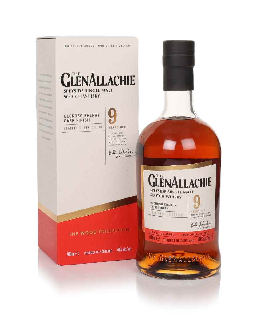 GlenAllachie 9 Year Old Oloroso Sherry Cask Finish (No Box / Torn Label) 70cl product image