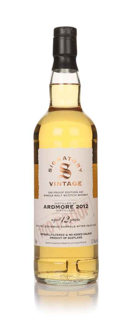 Ardmore 12 Year Old 2012 - 100 Proof Edition #21 (Signatory) (No Box / Torn Label) 70cl product image