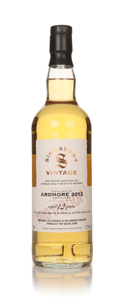 Ardmore 12 Year Old 2012 - 100 Proof Edition #21 (Signatory) (No Box / Torn Label) 70cl product image