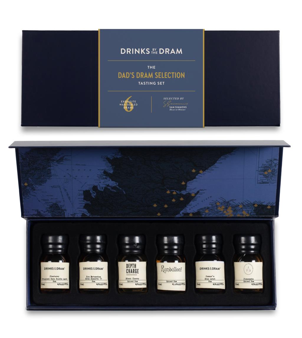 Dad's Dram Selection Rum Tasting Set (Blue) 18cl product image
