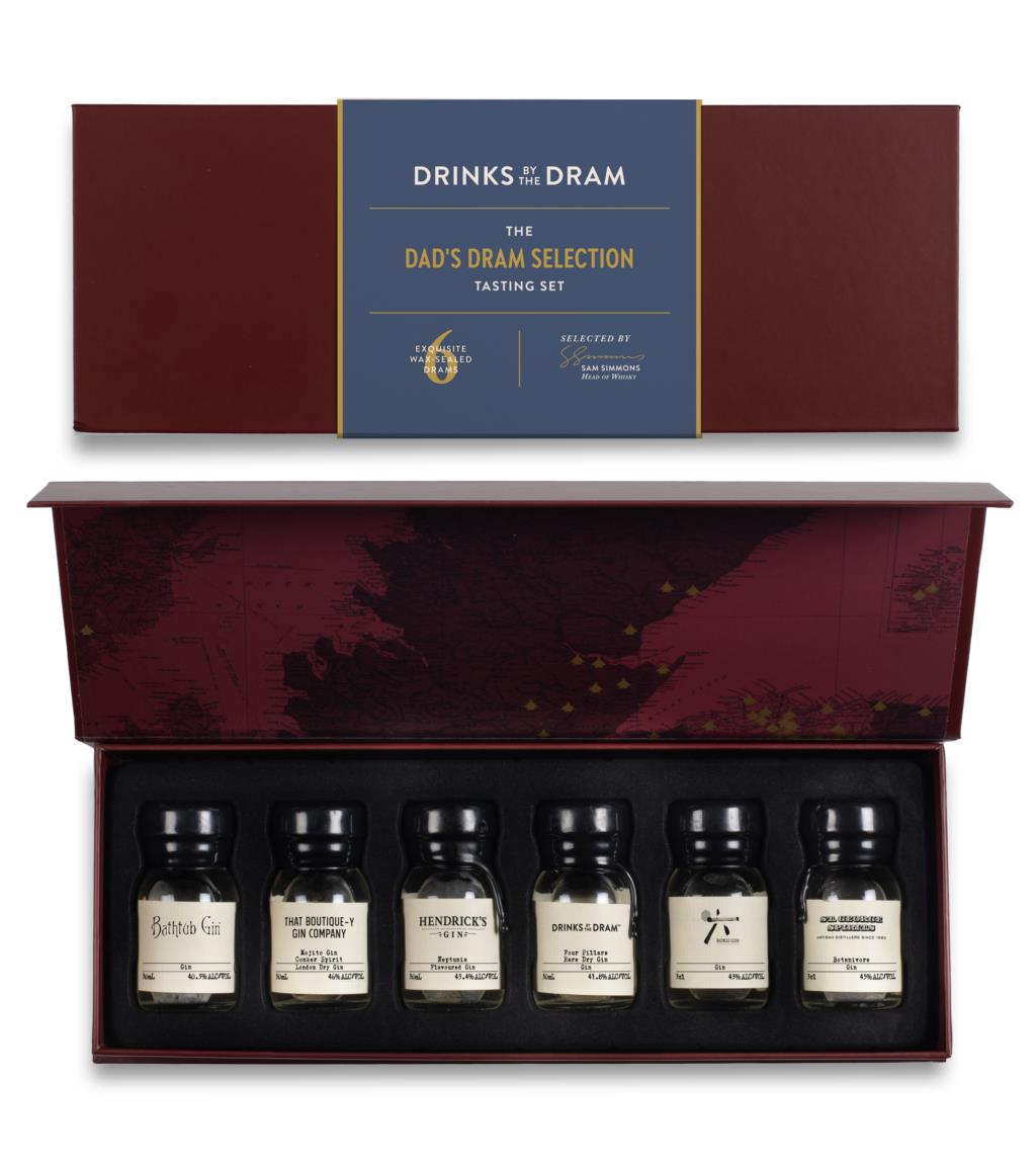 Dad's Dram Selection Gin Tasting Set (Red) 18cl product image