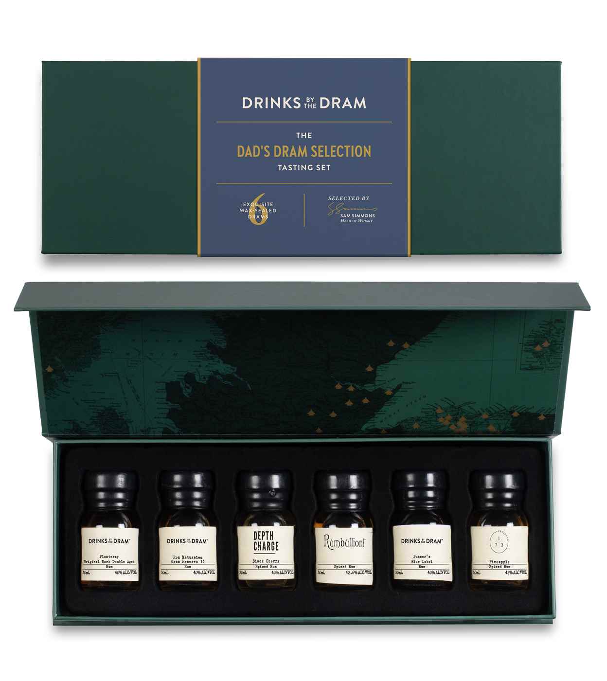 Dad's Dram Selection Rum Tasting Set (Green) 18cl product image