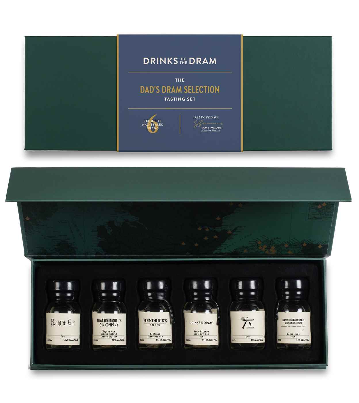 Dad's Dram Selection Gin Tasting Set (Green) 18cl product image