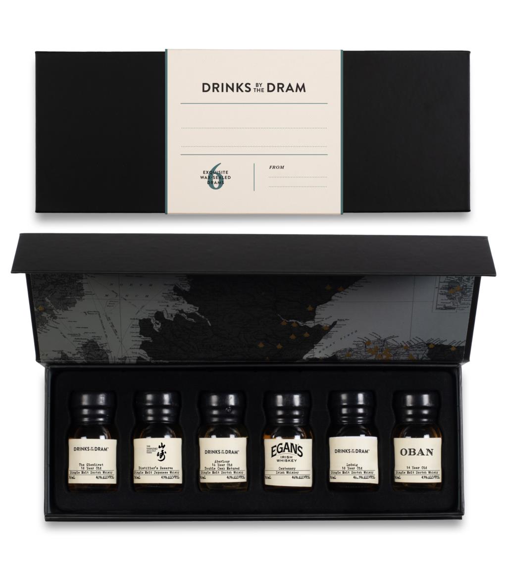 Blank 'Write Your Own Message' Premium Whisky Tasting Set (Black) 18cl product image