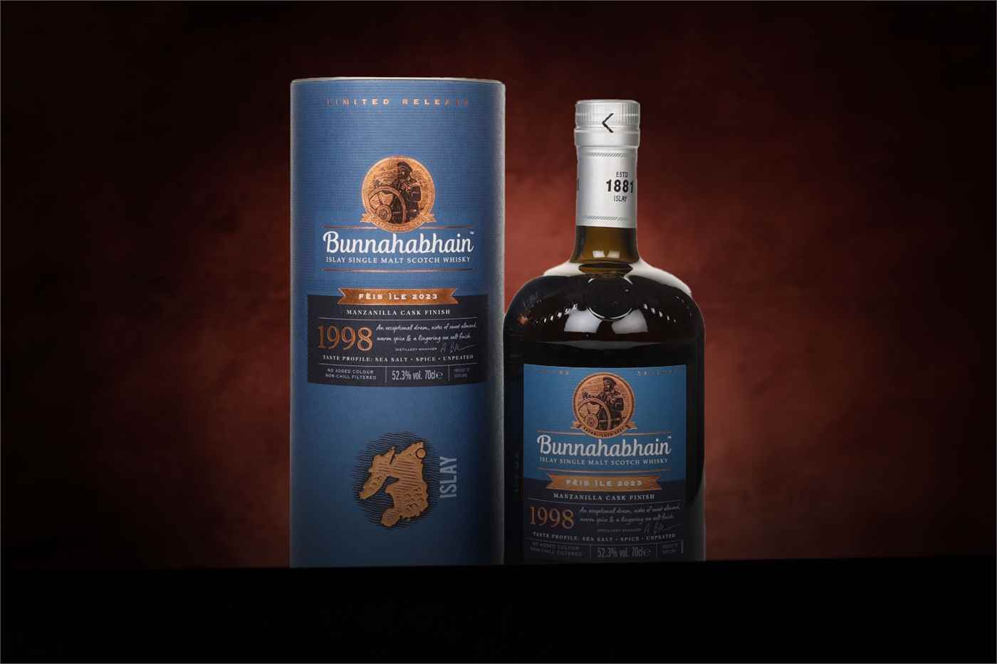 *COMPETITION* Bunnahabhain 1998 Manzanilla Cask Finish - Fèis Ìle 2023 Whisky Ticket 70cl product image
