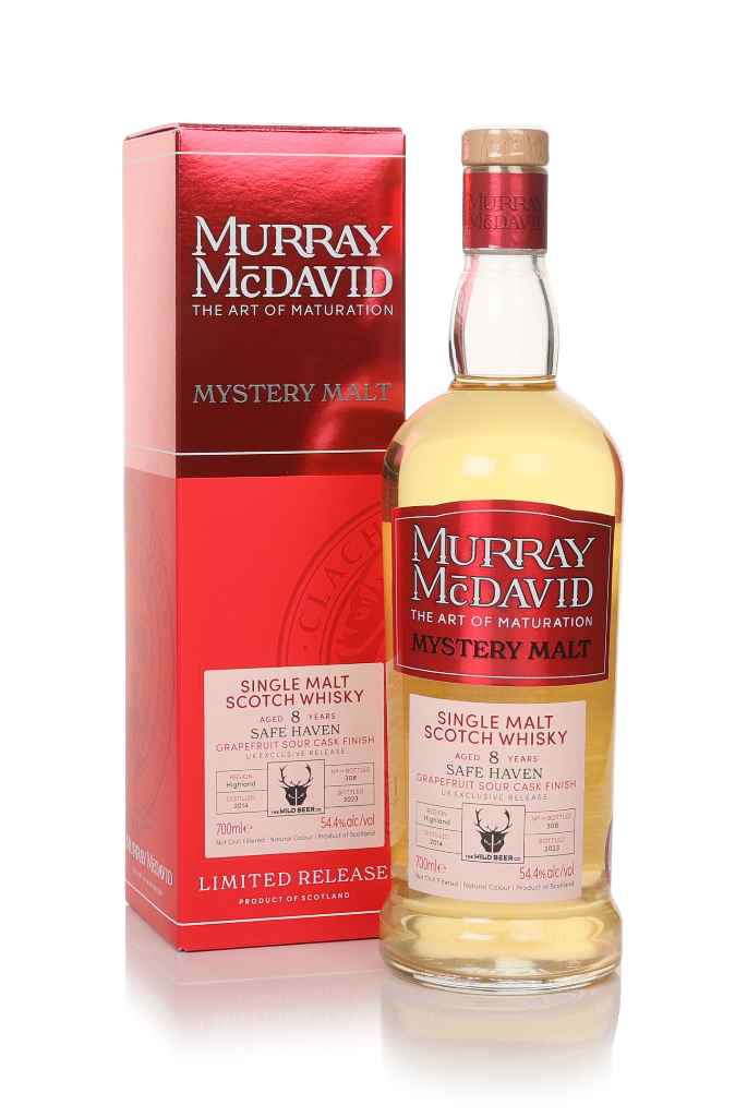 Safe Haven 8 Year Old 2014 Grapefruit Sour Cask Finish - Mystery Malt (Murray McDavid) (No Box / Torn Label) 70cl product image