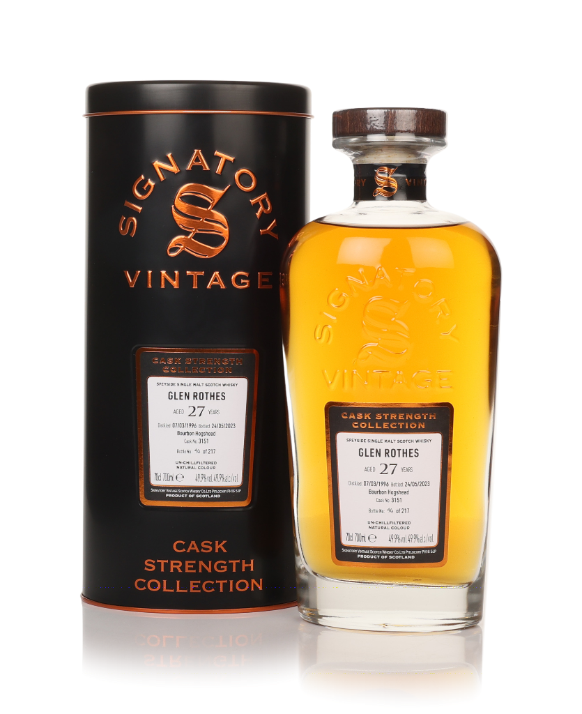 Glenrothes 27 Year Old 1996 (cask 3151) - Cask Strength Collection (Signatory) (No Box / Torn Label) 70cl product image