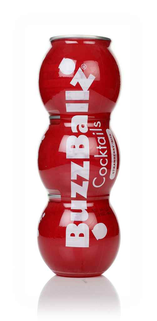 BuzzBallz Strawberry 'Rita (3 x 200ml) (No Box / Torn Label) 60cl product image