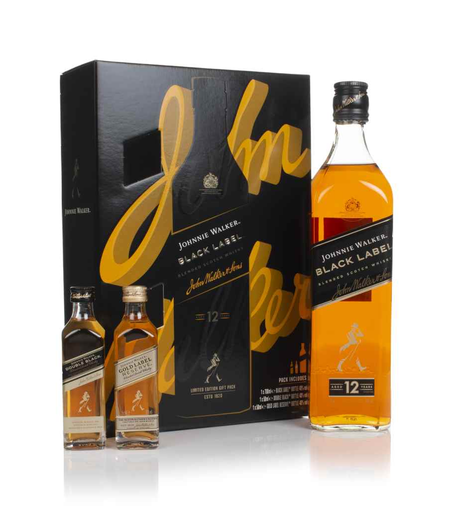 Johnnie Walker Black Label 12 Year Old Gift Pack (No Box / Torn Label) 80cl product image