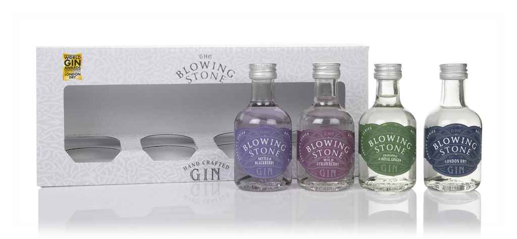 The Blowing Stone Gin Miniature Collection (4 x 50ml) (No Box / Torn Label) 20cl product image