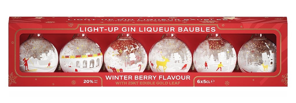 Light-Up Gin Liqueur Baubles (No Box / Torn Label) 30cl product image