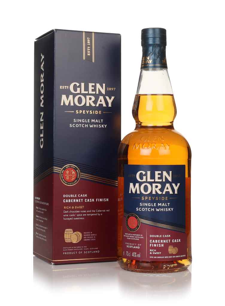 Glen Moray Double Cask - Cabernet Cask Finish (No Box / Torn Label) 70cl product image