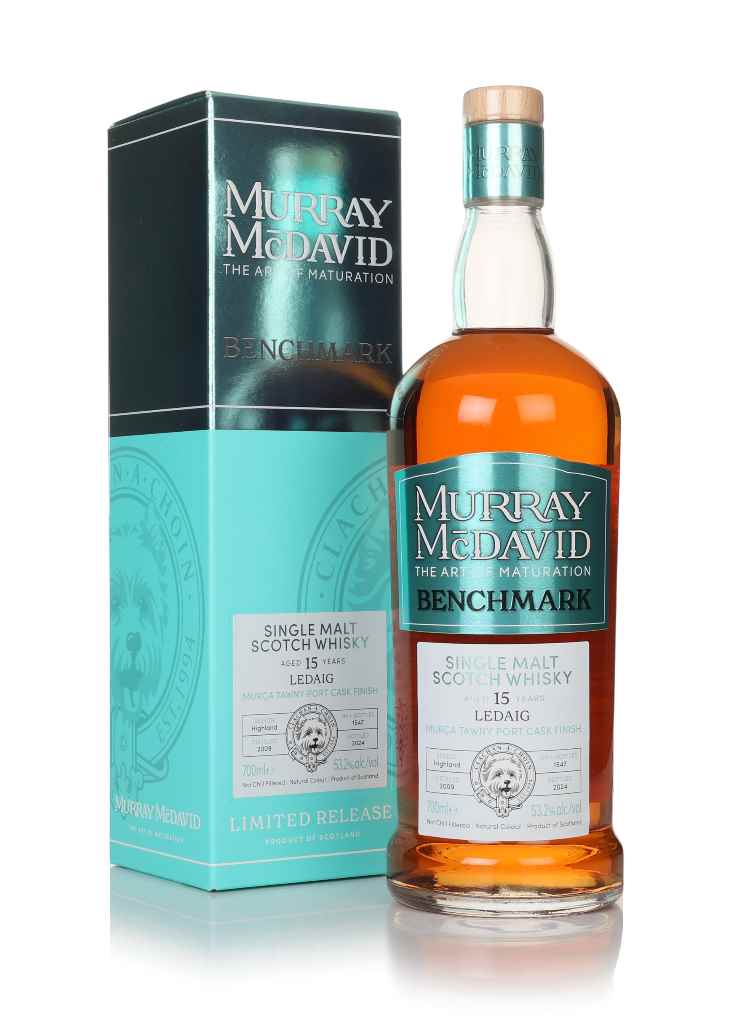 Ledaig 15 Year Old 2009 Tawny Port Cask - Benchmark (Murray McDavid) (No Box / Torn Label) 70cl product image