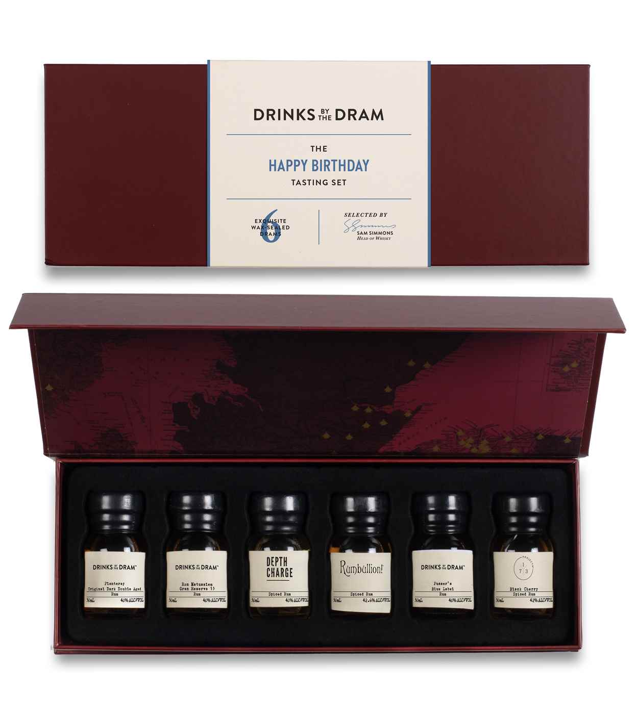 Happy Birthday Rum Tasting Set (Red) 18cl product image