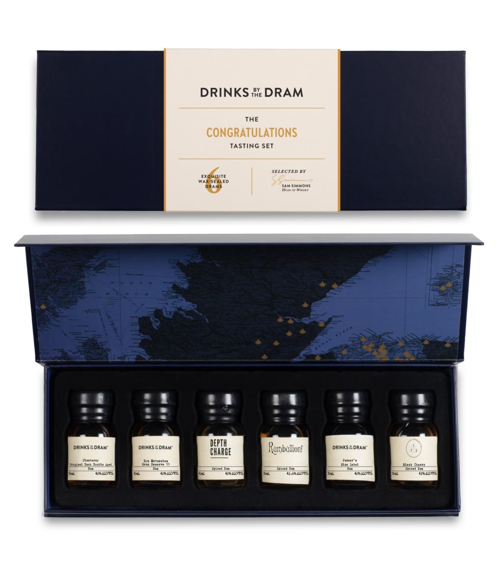 Congratulations Rum Tasting Set (Blue) 18cl product image