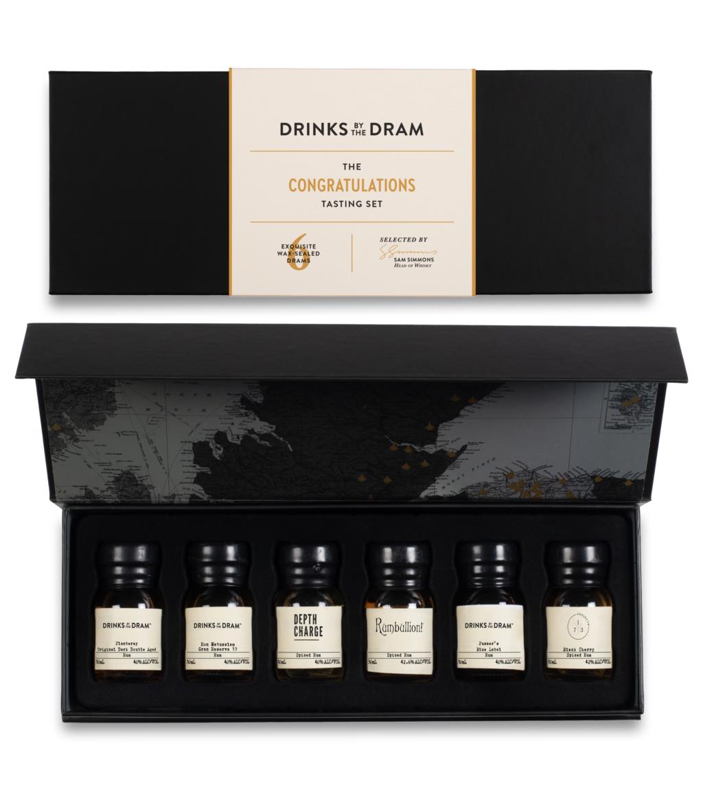 Congratulations Rum Tasting Set (Black) 18cl product image