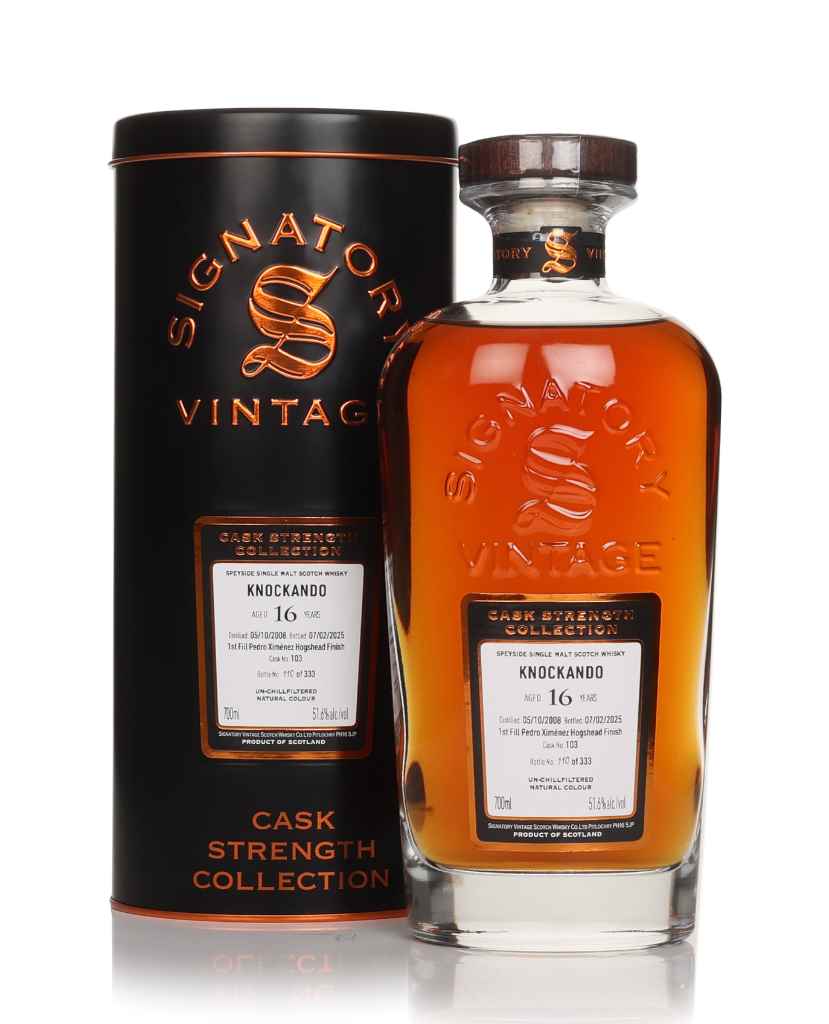 Knockando 16 Year Old 2008 (cask 103) - Cask Strength Collection (Signatory) 70cl product image