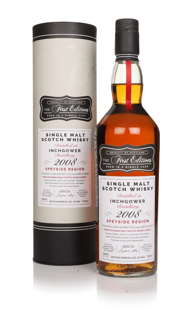 Inchgower 16 Year Old 2008 (cask 21382) - The First Editions (Hunter Laing) 70cl product image