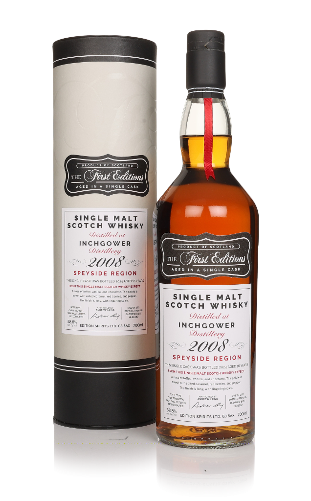 Inchgower 16 Year Old 2008 (cask 21382) - The First Editions (Hunter Laing) 70cl product image