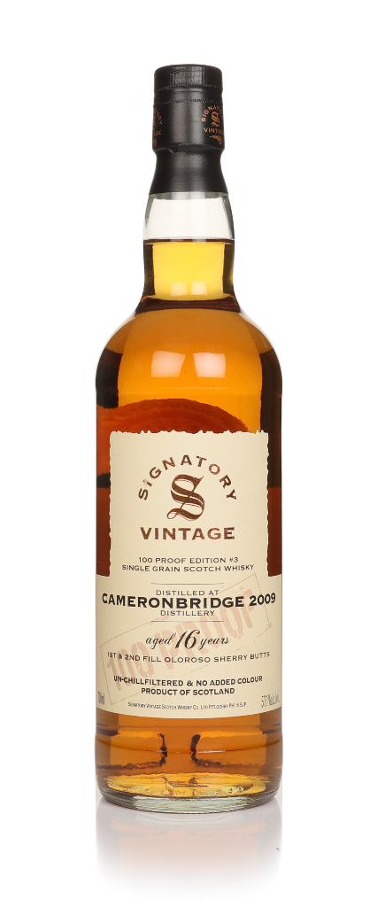 Cameronbridge 16 Year Old 2009 - 100 Proof Grain Edition #3 (Signatory) 70cl product image
