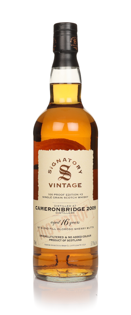 Cameronbridge 16 Year Old 2009 - 100 Proof Grain Edition #3 (Signatory) 70cl product image